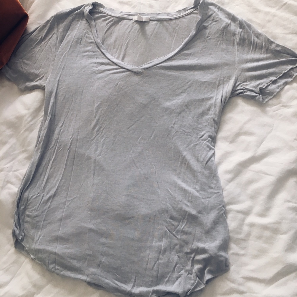 Brass Plum light blue flowy t-shirt